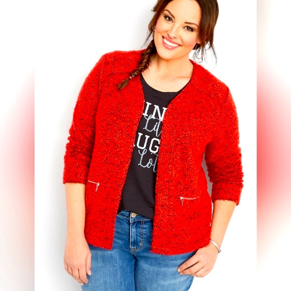 2 for $10 Maurices Red Shacket size 1 like XXL